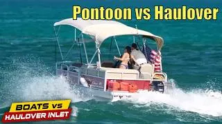 Thumbnail: Pontoon Takes On Haulover Inlet | Boats vs Haulover Inlet