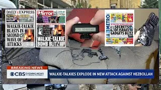 Thumbnail: [HD] CBS : Walkie talkies explode across Lebanon in second coordinated attack on Hezbollah 9/18/2024