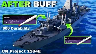 Thumbnail: CN Project 1164E After Buff 💪 Most Brutal Missile Cruiser 🔥 - Modern Warships 