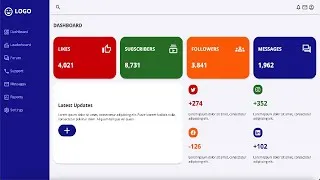 Thumbnail: Build a Responsive Social Media Dashboard using HTML, CSS, and JavaScript | Admin Dashboard Template