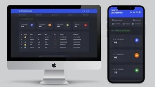 Thumbnail: Cryptocurrency Dashboard | HTML 5, CSS 3, Bootstrap 5, Sass, and vanilla JavaScript | CoinGecko API