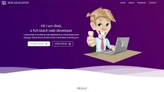 Thumbnail: Django 4, HTML, CSS, Bootstrap 5 & Sass | Freelance Developer Portfolio Website | Free Download