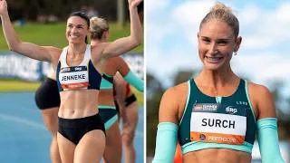 Thumbnail: Michelle Jenneke vs Emelia Surch in windy 100m hurdles showdown | Perth Track Classic 2026