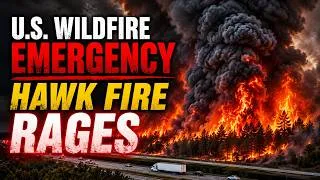 Thumbnail: U.S. Wildfire Emergency: 3.6M Acres, 78 Uncontained Fires, Hawk Fire Threatens Nearly 1,000 Homes