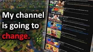 Thumbnail: Where I've Been, The Future of My Channel, and Civ Content Post Civ 7 - boesthius Channel Update