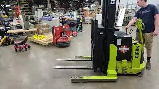Thumbnail: Clark NP300D30 2,200 lb Capacity 188in Electric Walk Behind Lift