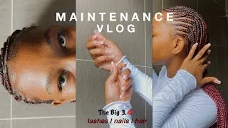 Thumbnail: MAINTENANCE VLOG 💇🏽‍♀️💋💅🏽( yap sesh ,appointments ,diy …)