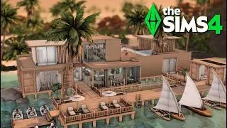 Thumbnail: Sulani Restaurant & Nightclub 🌴 | Tropical Waterfront Venue | The Sims 4 Speed build