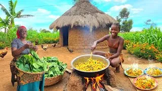 Thumbnail: Cozy And Generous African Village Life With Our Most Hardwoking Wives #cooking Hot Dinner For Them