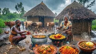 Thumbnail: Heavy Rainy Day 🌧 In Our African Traditional Homestead & Cooking Most Appetizing Meal For Breakfast 