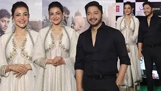 Thumbnail: Kajal Aggarwal Kitchlu Glowing With Shreyas Talpade At The India Story Movie Premiere Night