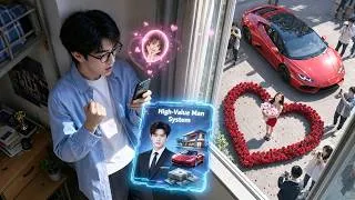 Thumbnail: Poor Boy Dares Not Meet His Online Crush! System Makes Him Rich & Handsome—All Girls Chase Him!