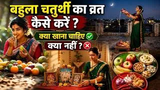 Thumbnail: Bahula Chauth Vrat Vidhi 2026: बहुला चतुर्थी व्रत कैसे करें, उपवास में क्या खाना चाहिए क्या नहीं |