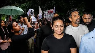 Thumbnail: CJP Protest: Huma Qureshi reached Jantar Mantar, Saqib Salim was also spotted in support of students