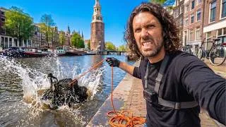 Thumbnail: Enormous Magnet Pulls Treasure out Amsterdam Canal
