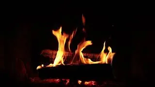 Thumbnail: 🔥 Real Bonfire, No AI (Dark Screen) | 12 Hours Crackling Wood Fireplace Sounds for Deep Sleep
