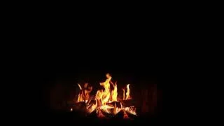 Thumbnail: Bonfire Dark Screen 🔥 NO MID-ROLL ADS • 12H Deep Wood Noises at Night