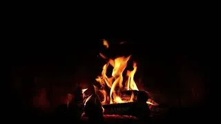 Thumbnail: 🔥 Fireplace Sleep Sounds Black Screen | Real Campfire Burning 12 Hours