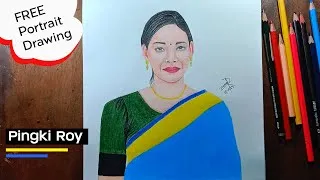 Thumbnail: Bangladeshi Village Girl Portrait | Traditional Rural Beauty in Art | BONGO ART BOOK