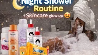 Thumbnail: Night Shower Routine+Skincare Glow up ✨🛀🧼🚿| Relax & Reset 