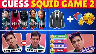 Thumbnail: Ultimate SQUID GAME 2 Quiz 🦑🎮 | Guess by Voice, Guess The Player, and More!