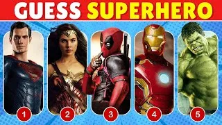 Thumbnail: Guess 50 Superheroes and Villains in Just 8 Seconds? |  Ultimate Marvel & DC Quiz! 🦸‍♂️