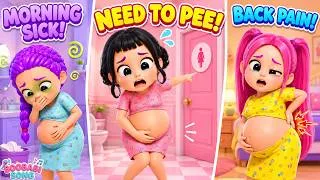 Thumbnail: Three Mommies Feel So Uncomfortable! 🤰💕 | Pregnancy Care Song | Boobab
