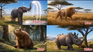 Thumbnail: ABC Safari Animals Sounds Song | Learn Animal names and sounds | BooBooBuddies