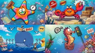 Thumbnail: Ocean Animals for Kids 🐳🐠 | Funny Cartoon Song | Kids Animation