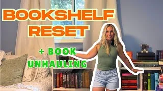 Thumbnail: Reorganizing My NEW IKEA Billy Bookshelf + Unhauling Books I No Longer Need!