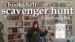 Thumbnail: bookshelf scavenger hunt chooses my next read! 🔎📚