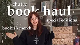 Thumbnail: chatty bookish haul unboxing ✨ am I finally sticking to my book buying ban?