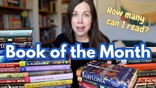 Thumbnail: Attempting to clear-out my Book of the Month Books || Finding two 5 ⭐books!