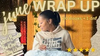 Thumbnail: ✨june reading wrap-up📚🎧 all the books i read in june🍓🌟