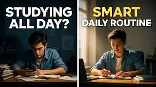 Thumbnail: The Perfect Daily Study Routine (No Burnout, No Motivation Needed)
