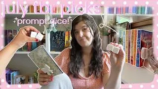 Thumbnail: tbr prompt dice choose my july tbr! 🎲💕 summer reads, new releases, fantasies + more!