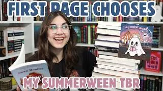Thumbnail: picking my summerween tbr from ONLY the first page ☀️👻🎡 readathon tbr
