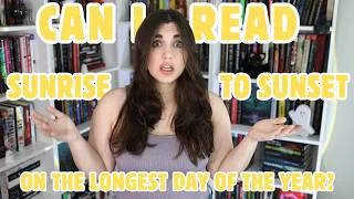 Thumbnail: attempting to read 15 hours straight for summer solstice ☀️ readathon reading vlog