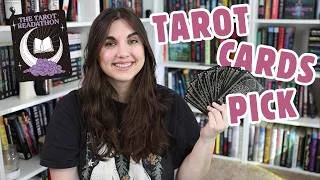 Thumbnail: choosing what I read from my shelves based on tarot cards 🀧 tarot readathon reading vlog