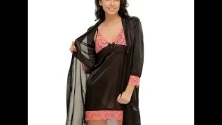 Thumbnail: 2 PCS SHORT ROBE & NIGHTIE SET