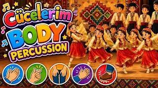 Thumbnail: Qəmbər Hüseynli - Cücelerim but it gets PROGRESSIVELY HARDER | BODY PERCUSSION PLAY ALONG