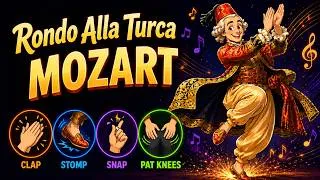 Thumbnail: Mozart - Rondo alla Turca but it gets PROGRESSIVELY HARDER | BODY PERCUSSION PLAY ALONG