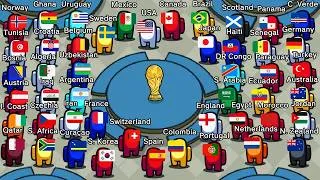 Thumbnail: Among Us but the Impostors are Every World Cup Country