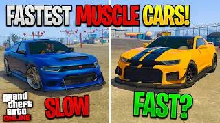 Thumbnail: Top 10 FASTEST MUSCLE CARS In GTA Online (Updated)