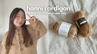 Thumbnail: beginner knitter project vlog: hanni cardigan by knitters & friends 🤎
