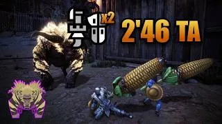 Thumbnail: Tempered Furious Rajang in 2 Minutes | Duo Gunlance TA Rules 2'46 | MHWI