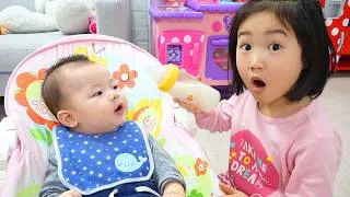 Thumbnail: Boram Learns to Take Care of Her Baby Brother👶