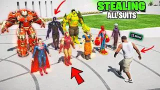 Thumbnail: 😱Franklin Stealing Every SUPER HERO SUIT to Save Los Santos in GTA 5
