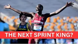 Thumbnail: The next Usian Bolt. Teenager sets national record!  Gout Gout runs 10.04 & 20.04