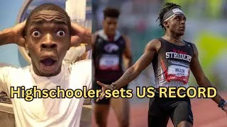 Thumbnail: HS Kid runs fastest time in the WORLD! Set US Record. 9.93 100 Meters